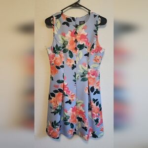 Vince Camuto Pastel Floral Mini Dress